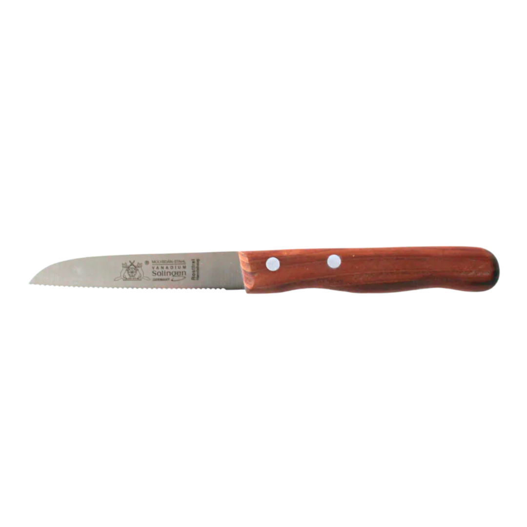 Cuchillo para tomates "Fox" de 3,5" con mango de madera de cerezo