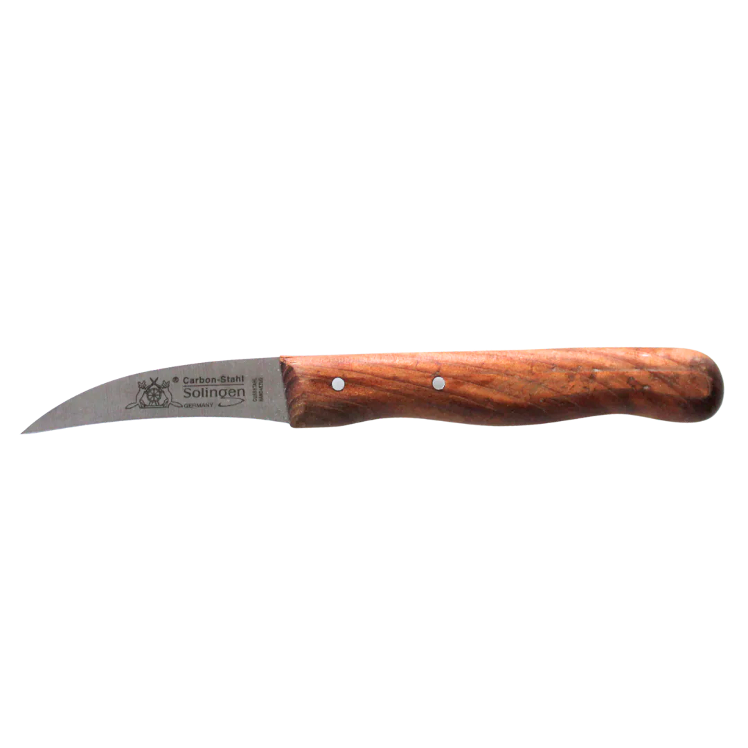 Cuchillo para pelar "Fox" 2,5" mango de madera de cerezo, oxidado