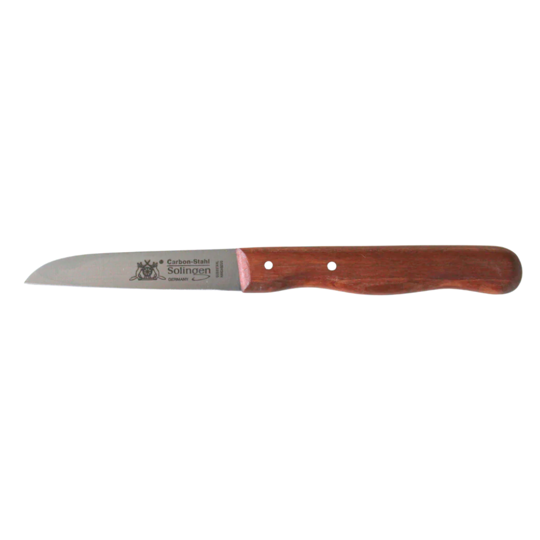 Cuchillo de cocina "Fox" 3,25" mango de madera de cerezo, oxidado
