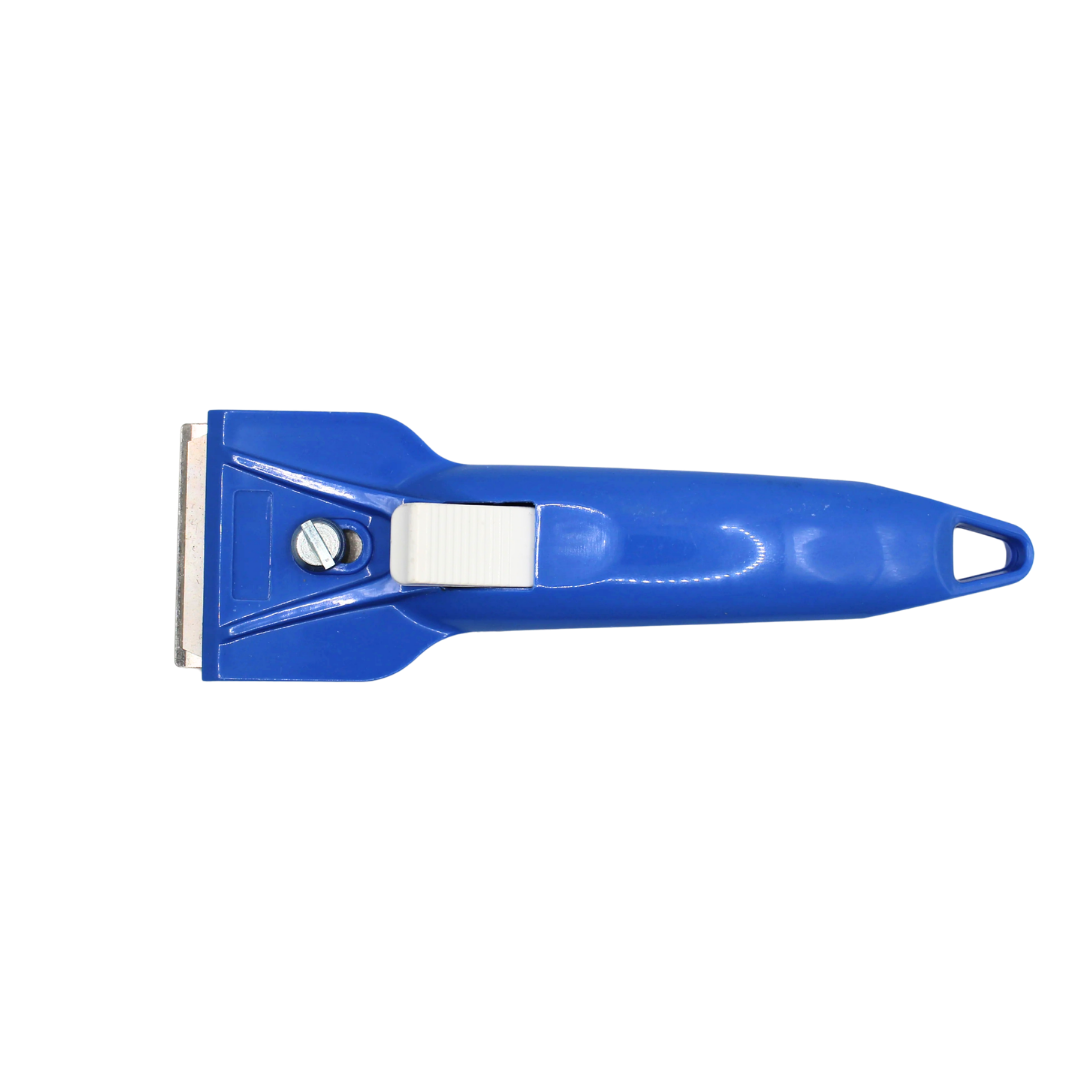 Ceranfeldschaber blau, für Glaskeramik und Induktionskochfeld