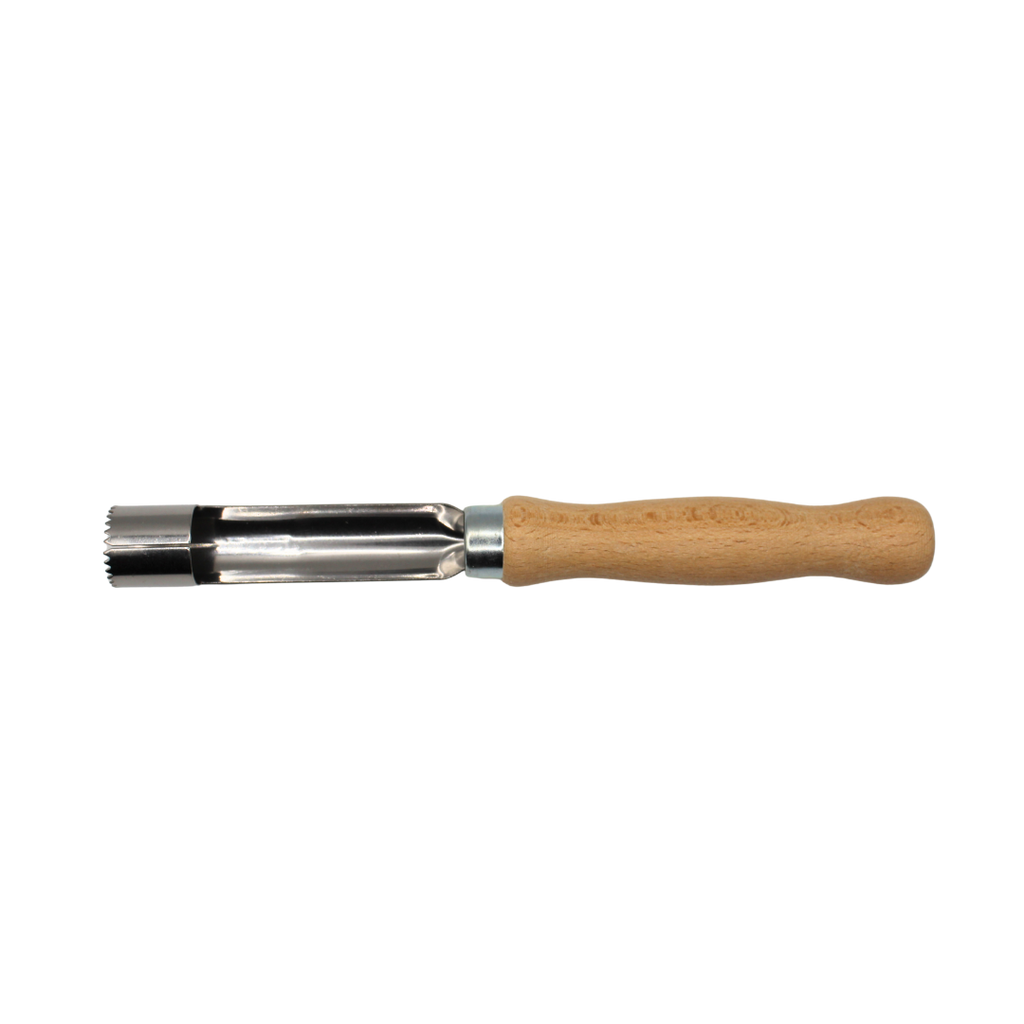 Apfelausstecher / Apfelentkerner mit Holzgriff Made in Germany – Stahlwaren Grawunder