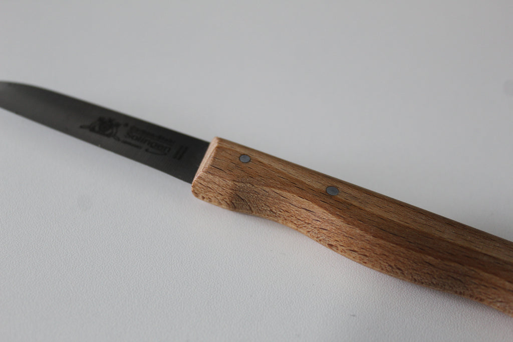 Cuchillo de cocina “Fox” 3,25” Mango de madera de haya, oxidado