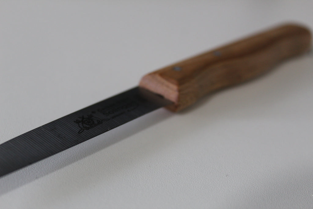 Cuchillo de cocina “Fox” 3,25” Mango de madera de haya, oxidado