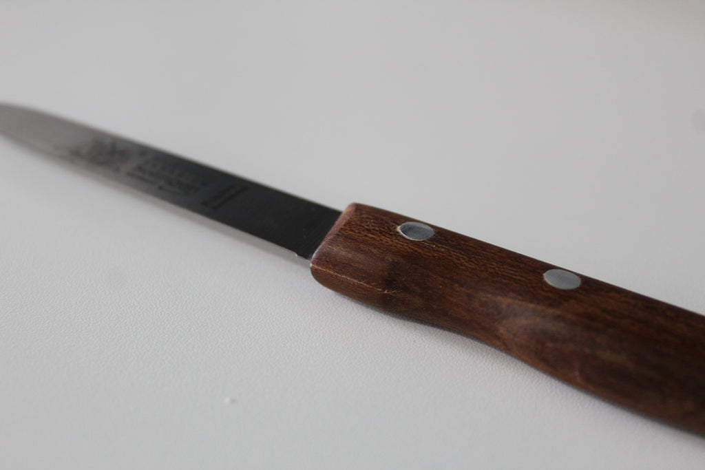 KITCHEN KNIFE “FOX”, 4” cherry wood handle