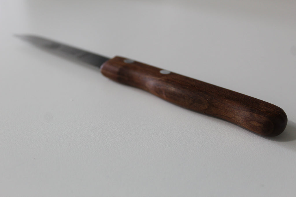 KITCHEN KNIFE “FOX”, 4” cherry wood handle