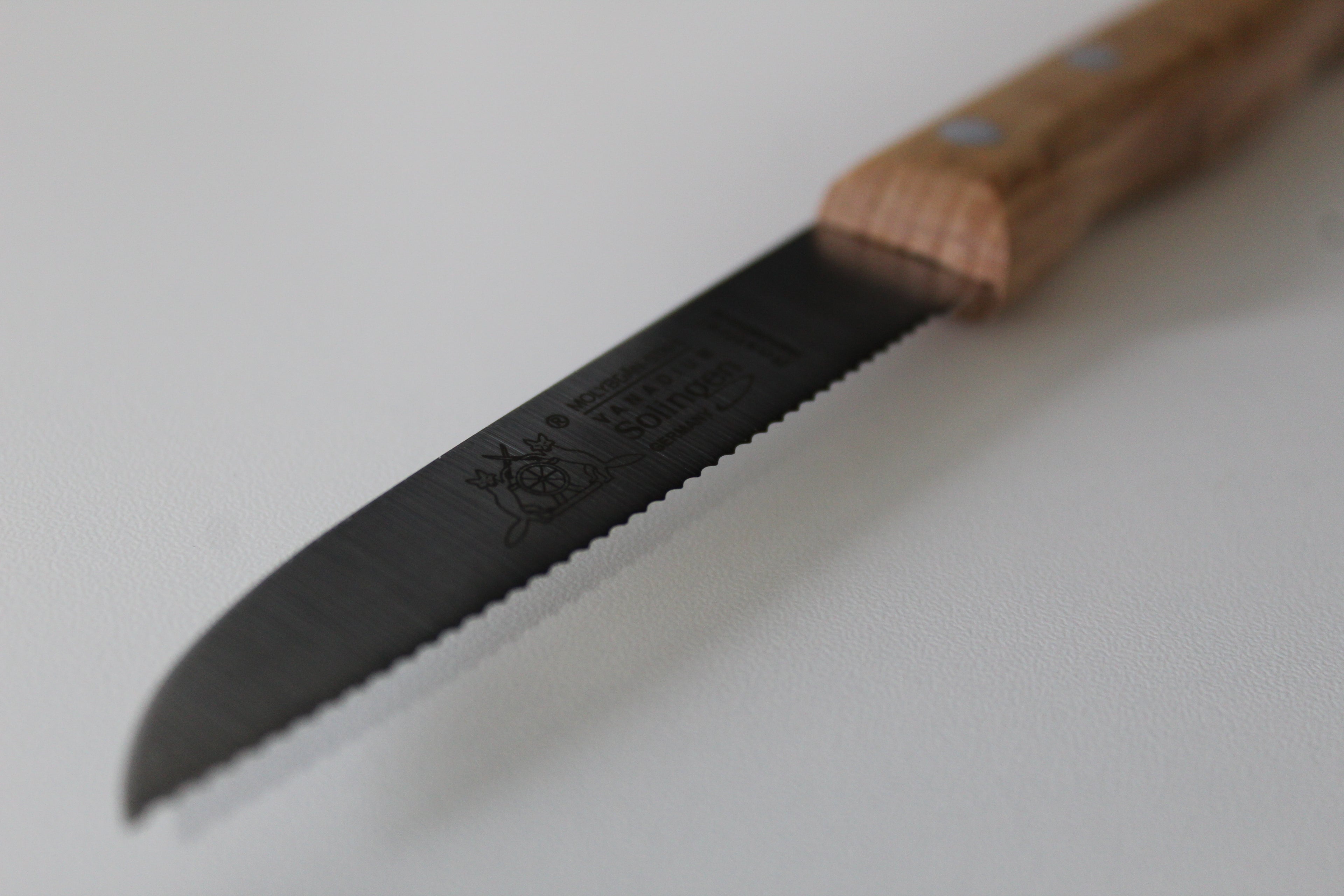 CUCHILLO PARA TOMATES "FOX" 3,5" Mango de madera de haya