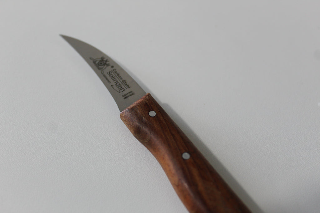 Schälmesser "Fuchs" 2,5" Kirschholzgriff rostend