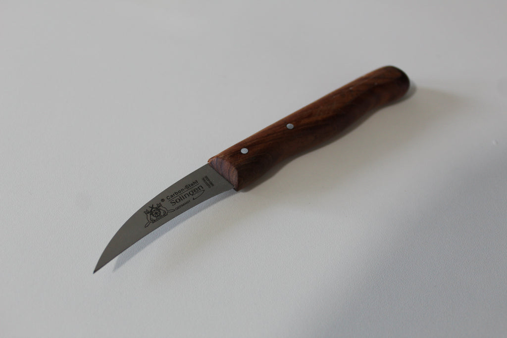 Schälmesser "Fuchs" 2,5" Kirschholzgriff rostend