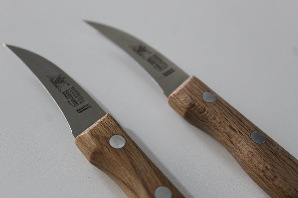 Schälmesser "Fuchs" 2,5" Bucheholzgriff rostfrei