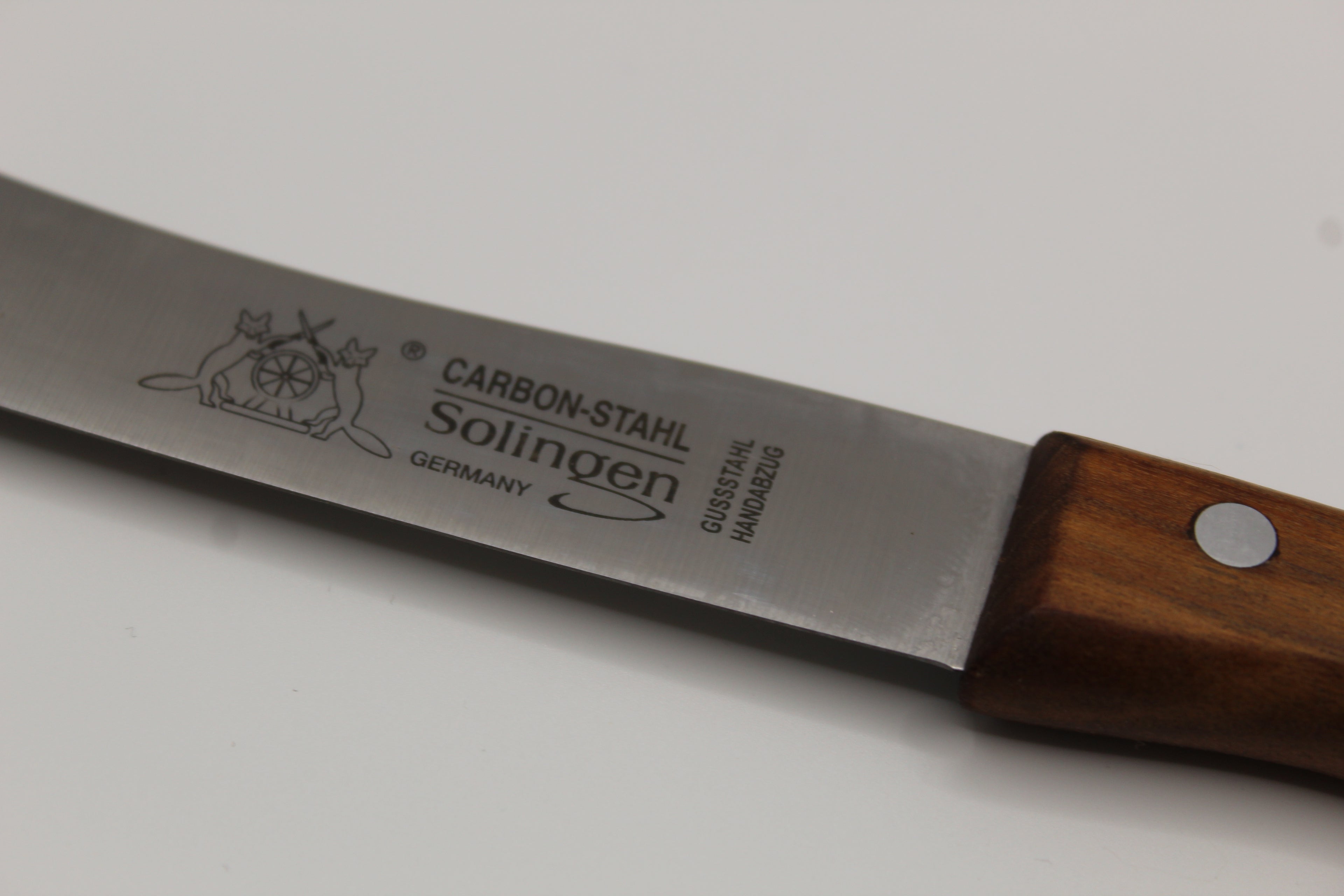 Buckelsmesser Fuchs 4,5 Zoll Carbonstahl Klinge Kirschholzgriff Made in Solingen