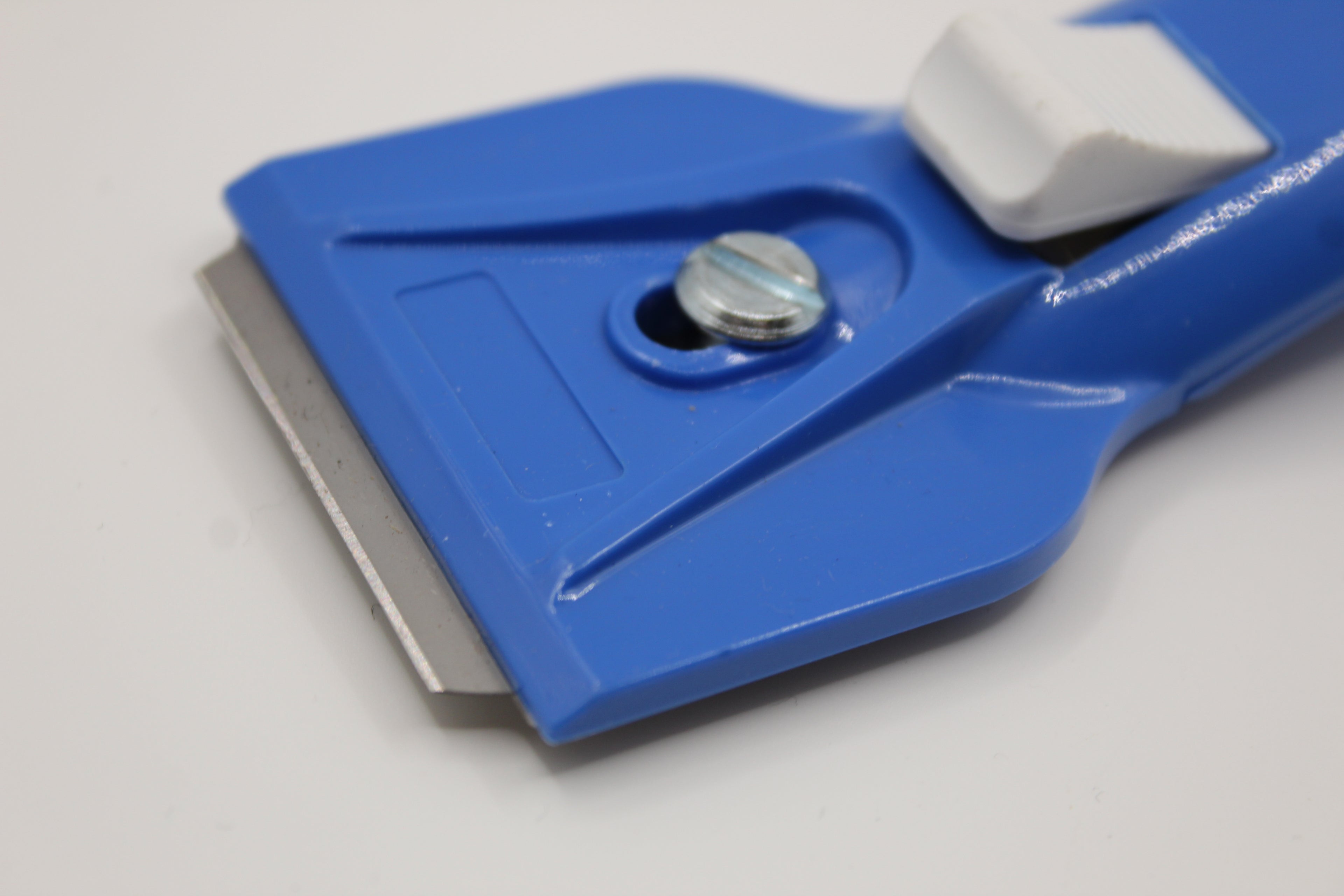 Ceranfeldschaber blau, für Glaskeramik und Induktionskochfeld