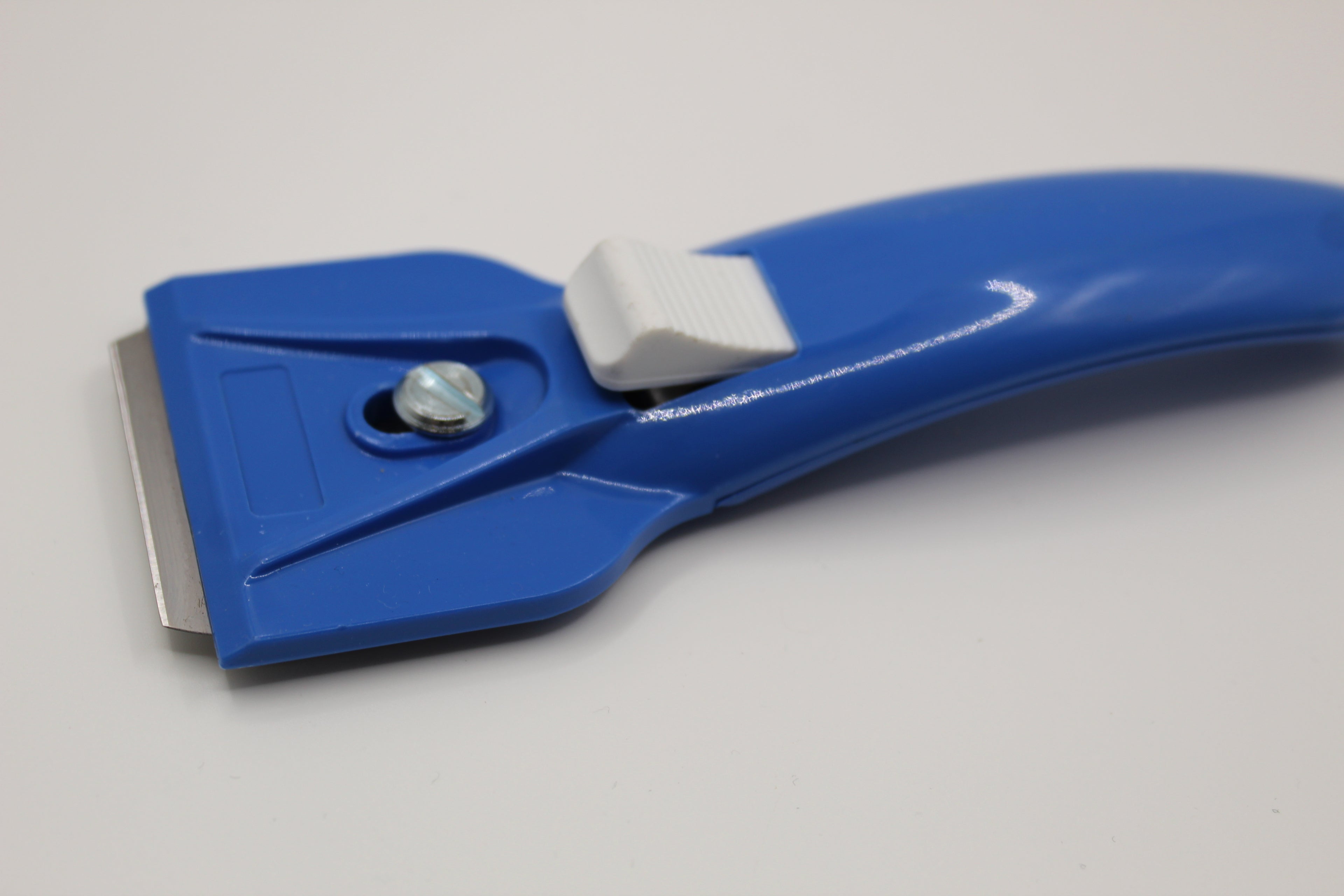 Ceranfeldschaber blau, für Glaskeramik und Induktionskochfeld