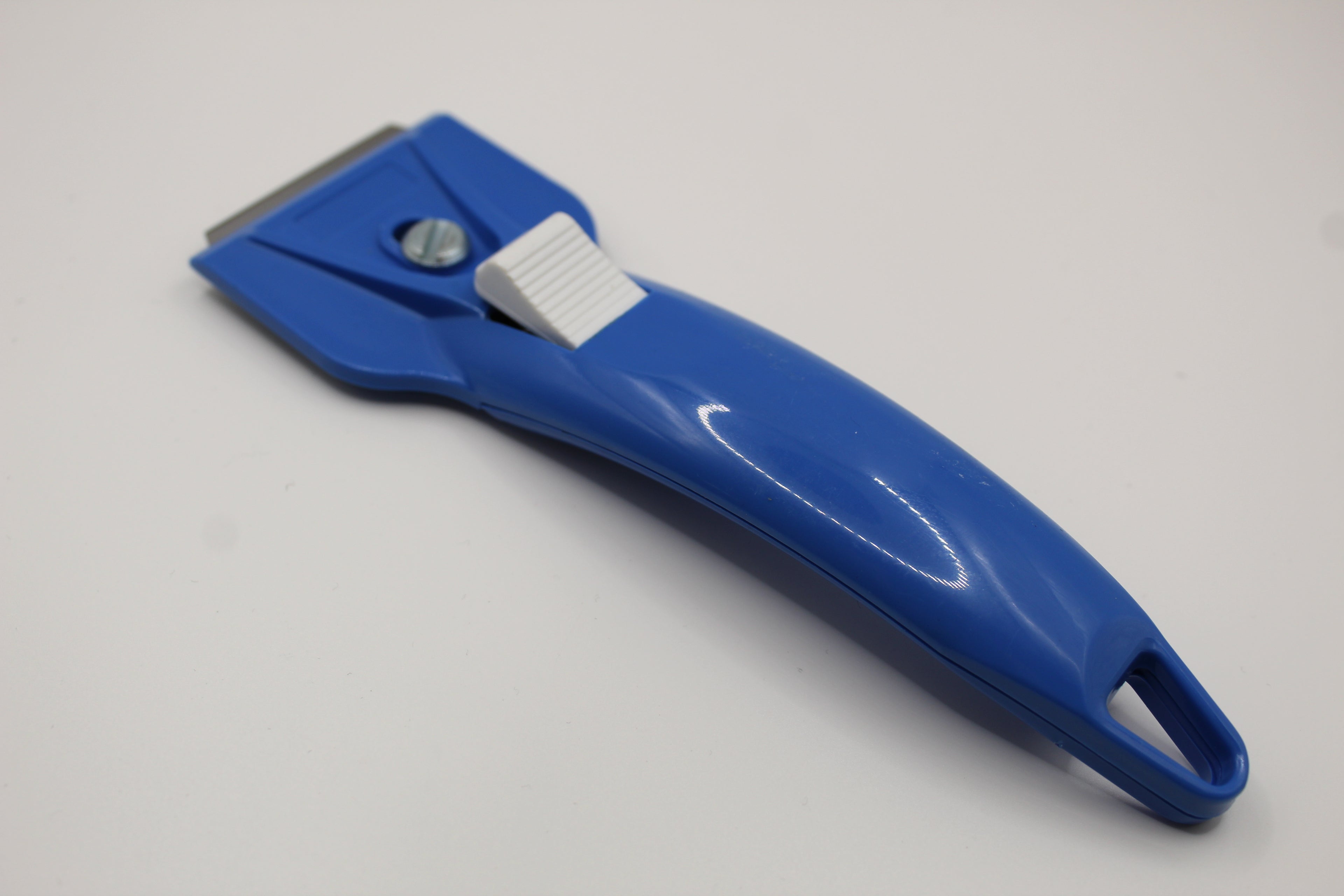 Ceranfeldschaber blau, für Glaskeramik und Induktionskochfeld