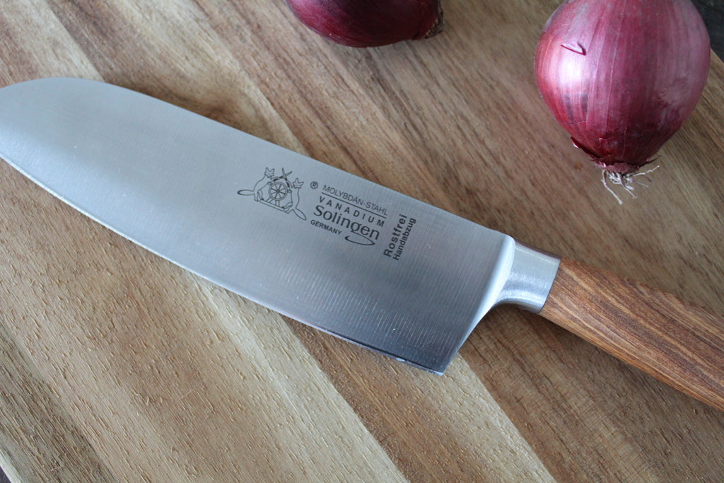 Santokumesser 16cm, Olivenholzgriff, made in Solingen