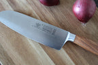Santokumesser 16cm, Olivenholzgriff, made in Solingen