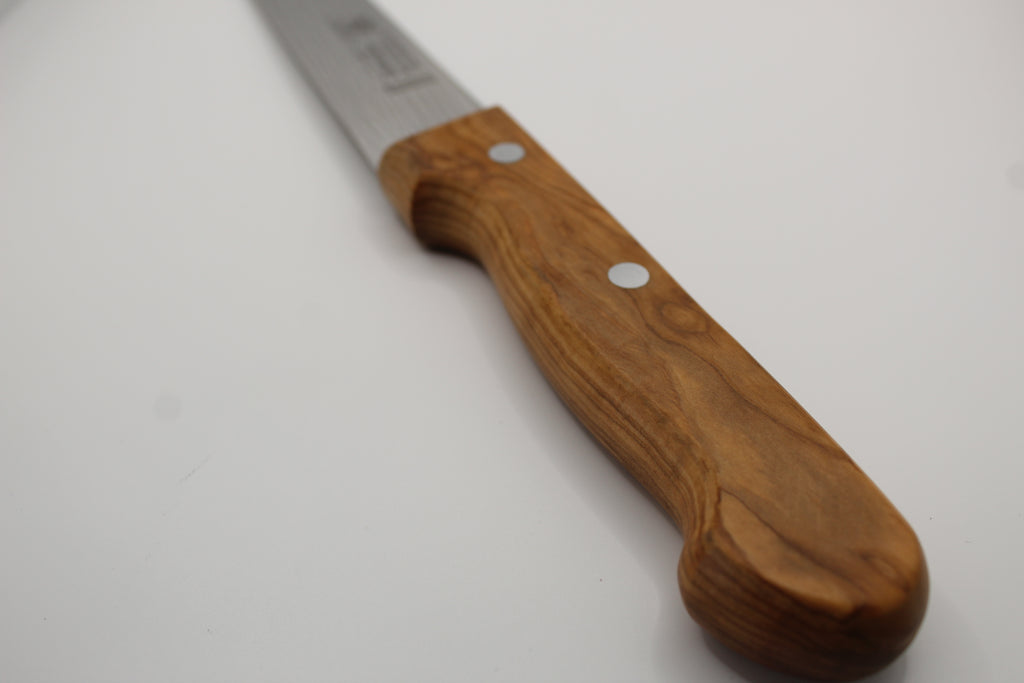 Fleischmesser 20 cm, Olivenholzgriff, Edelstahlklinge