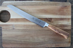 Bread knife 21cm, forged blade, stainless steel, olive wood handle