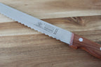 Fuchs Brotmesser 20 cm Wellenschliff Kirschholzgriff Made in Solingen
