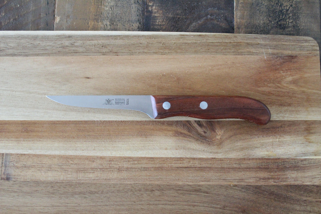 Ausbeinmesser "Fuchs" 13 cm  Kirschholzgriff Edelstahlklinge Made in Solingen