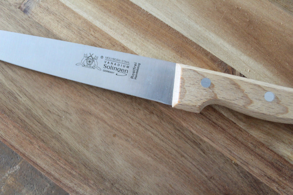 Fleischmesser 20 cm, Bucheholzgriff, Edelstahlklinge
