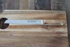 Brotmesser "Fuchs" 20 cm Wellenschliff Buchenholzgriff Made in Solingen