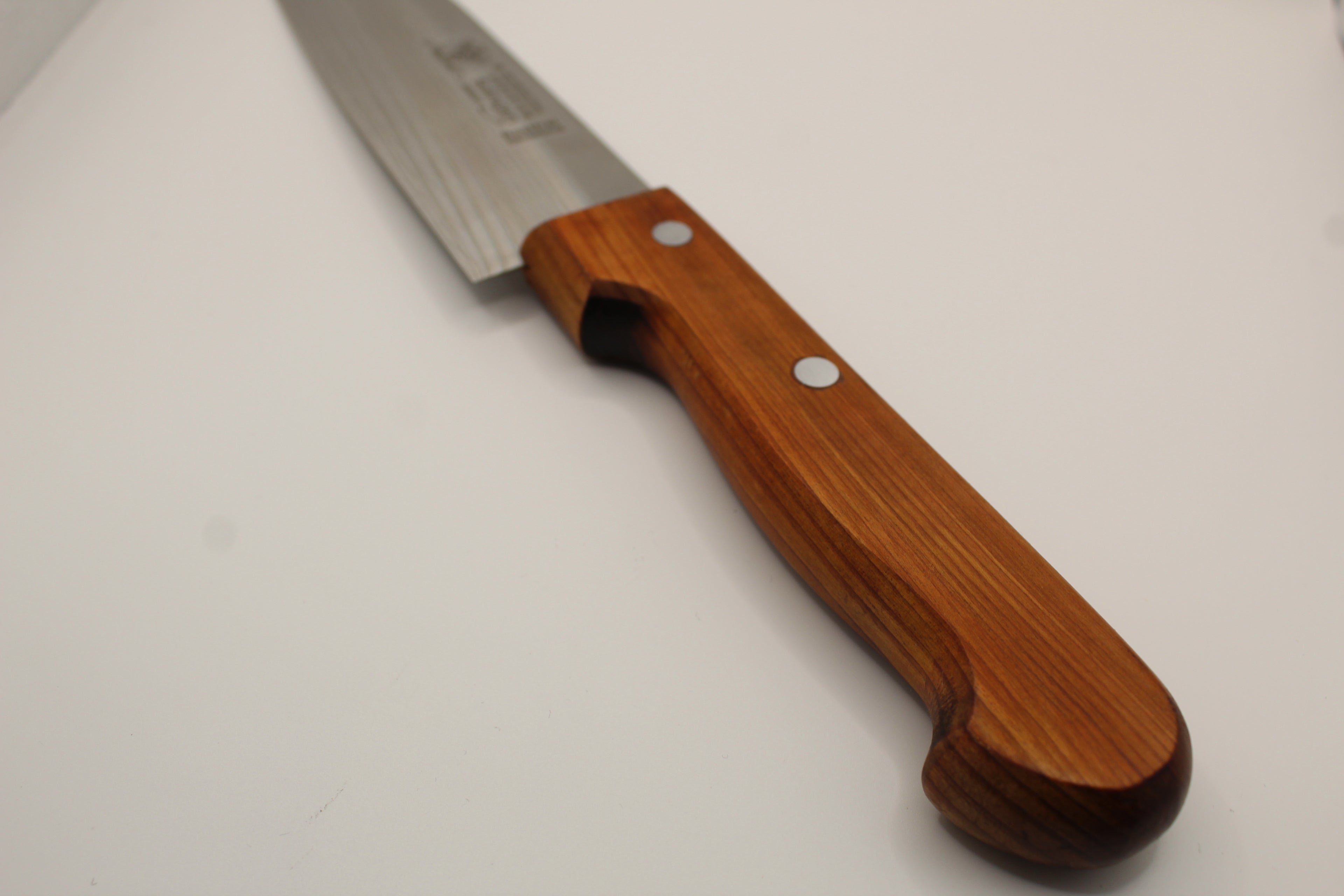 Santokumesser 15cm, Kirschholzgriff, Edelstahlklinge