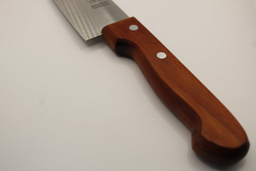 Santokumesser 20 cm, Kirschholzgriff, Edelstahlklinge