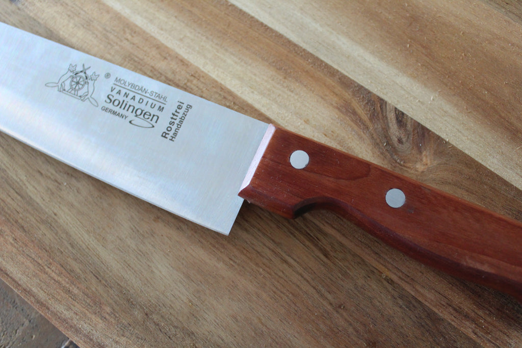 Santokumesser 20 cm, Kirschholzgriff, Edelstahlklinge