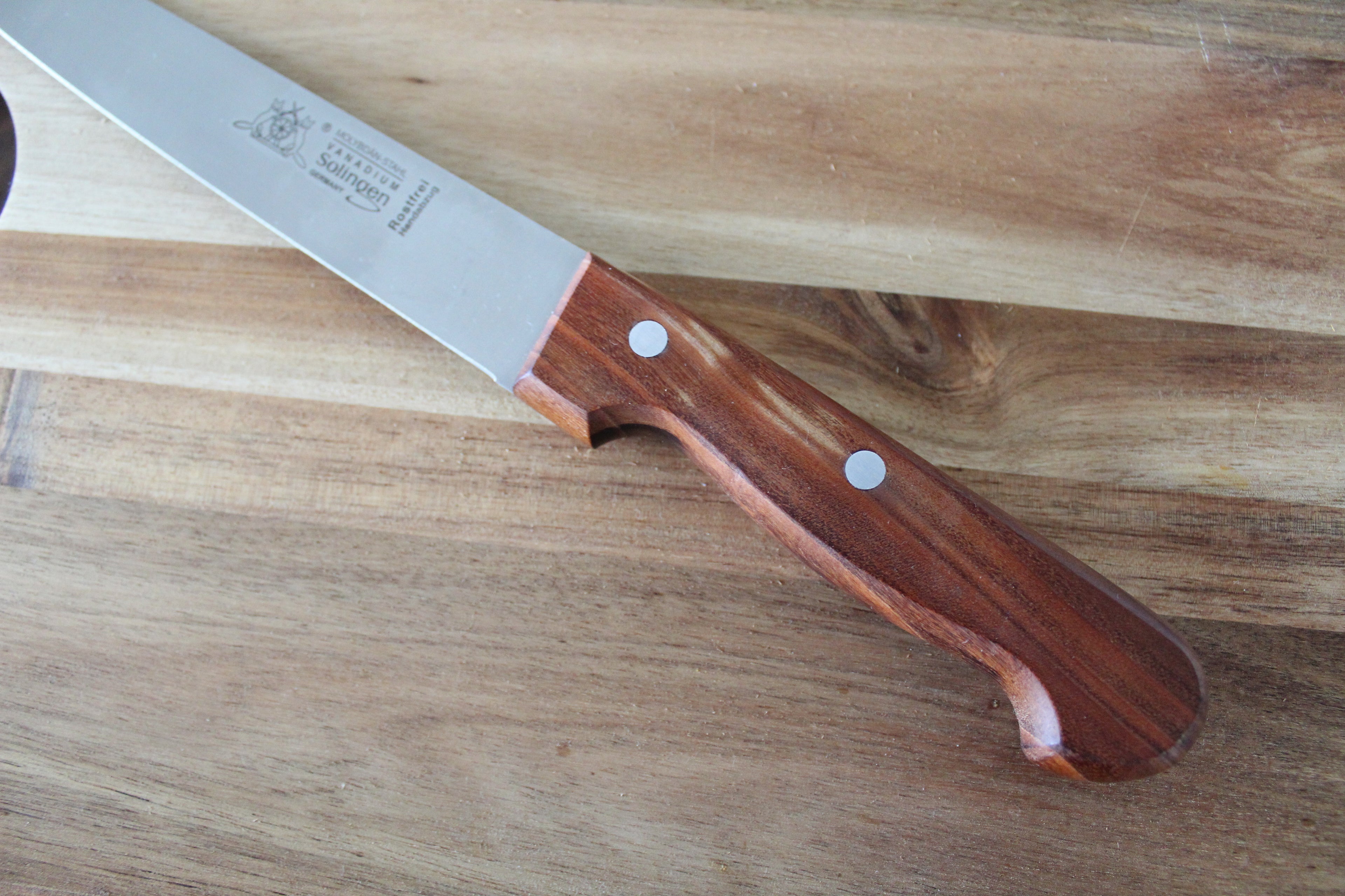 Fleischmesser 20 cm, Kirschholzgriff, Edelstahlklinge