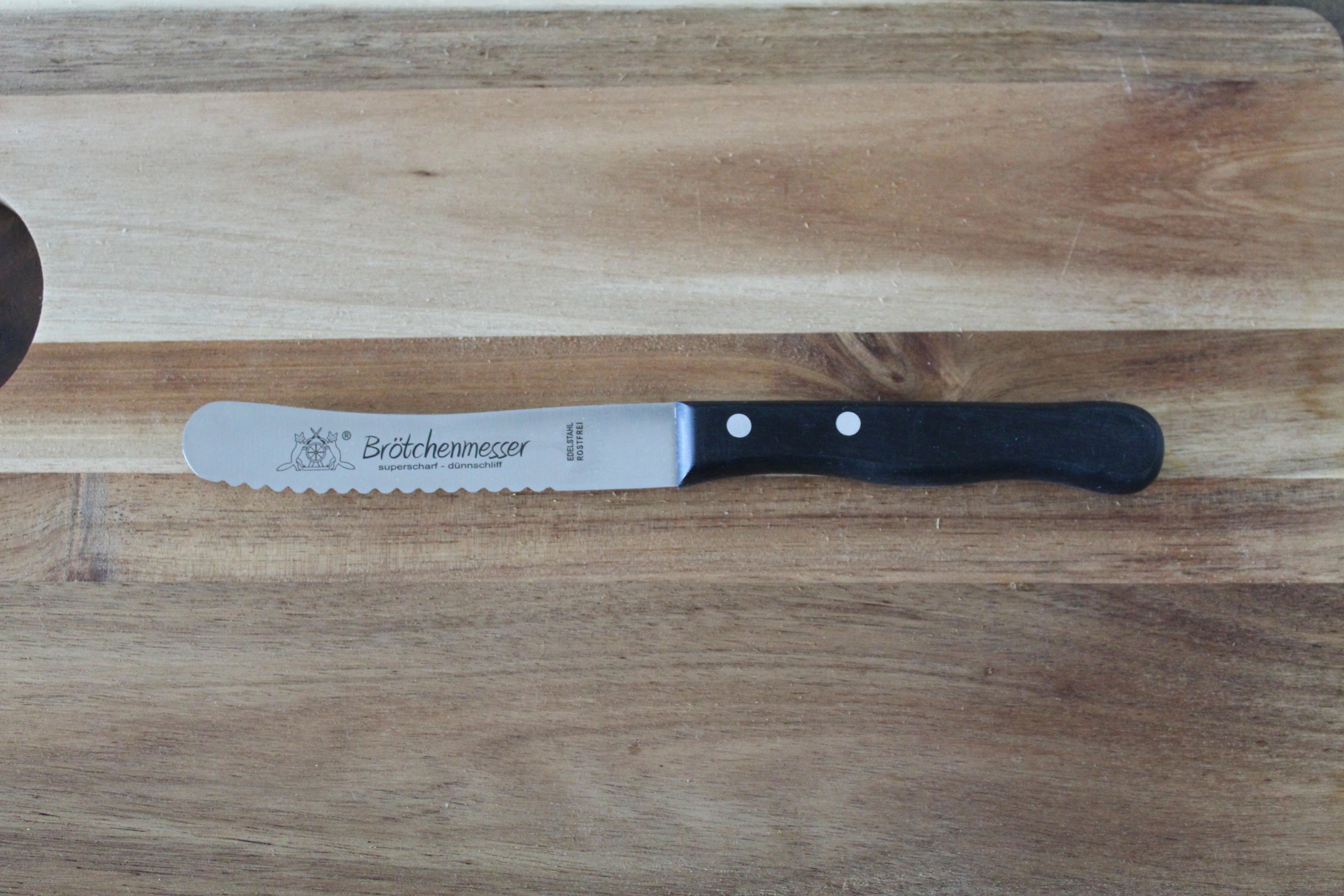 Buckelmesser "Fuchs" 4,5 mit Welle POM-Griff, Made in Solingen