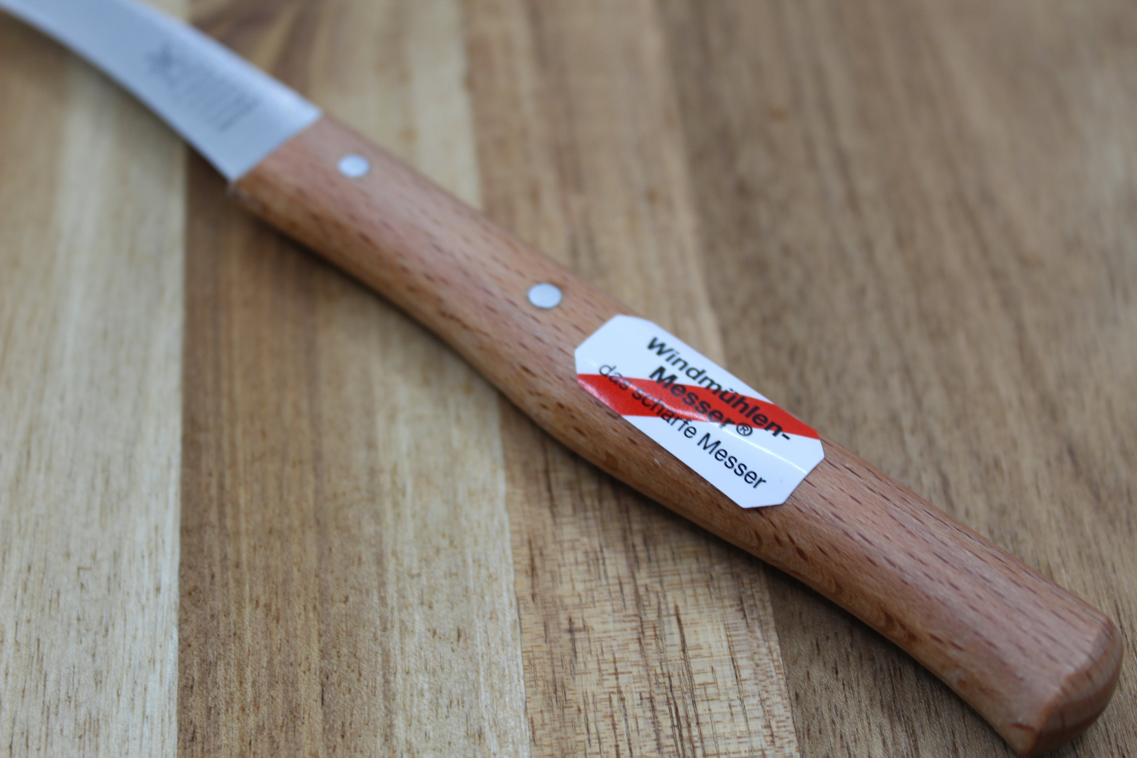 Cuchillo de cocina Windmühle Solingen: ¡curvado, no inoxidable!