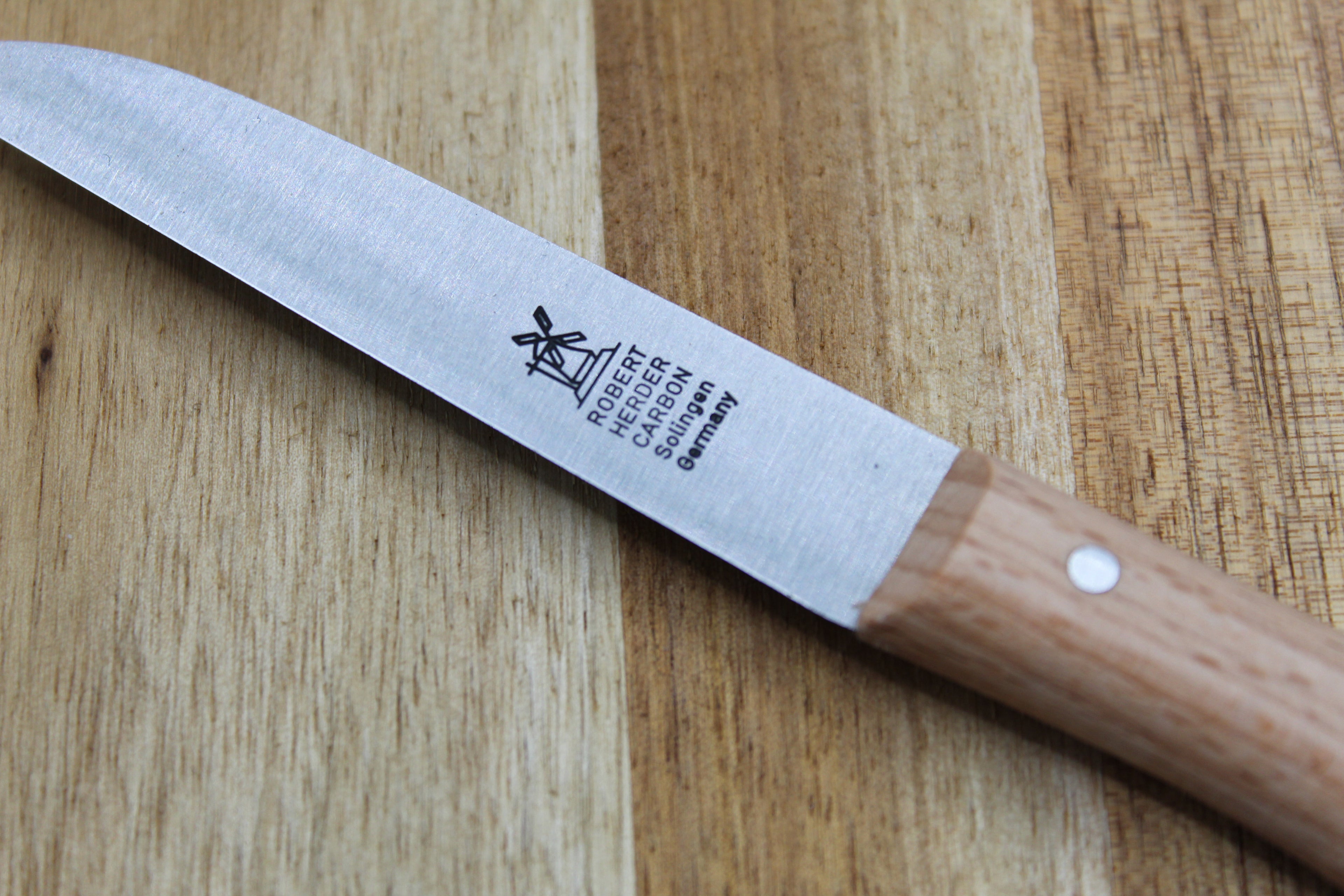 Cuchillo de cocina Windmühle Solingen: ¡recto, no inoxidable!