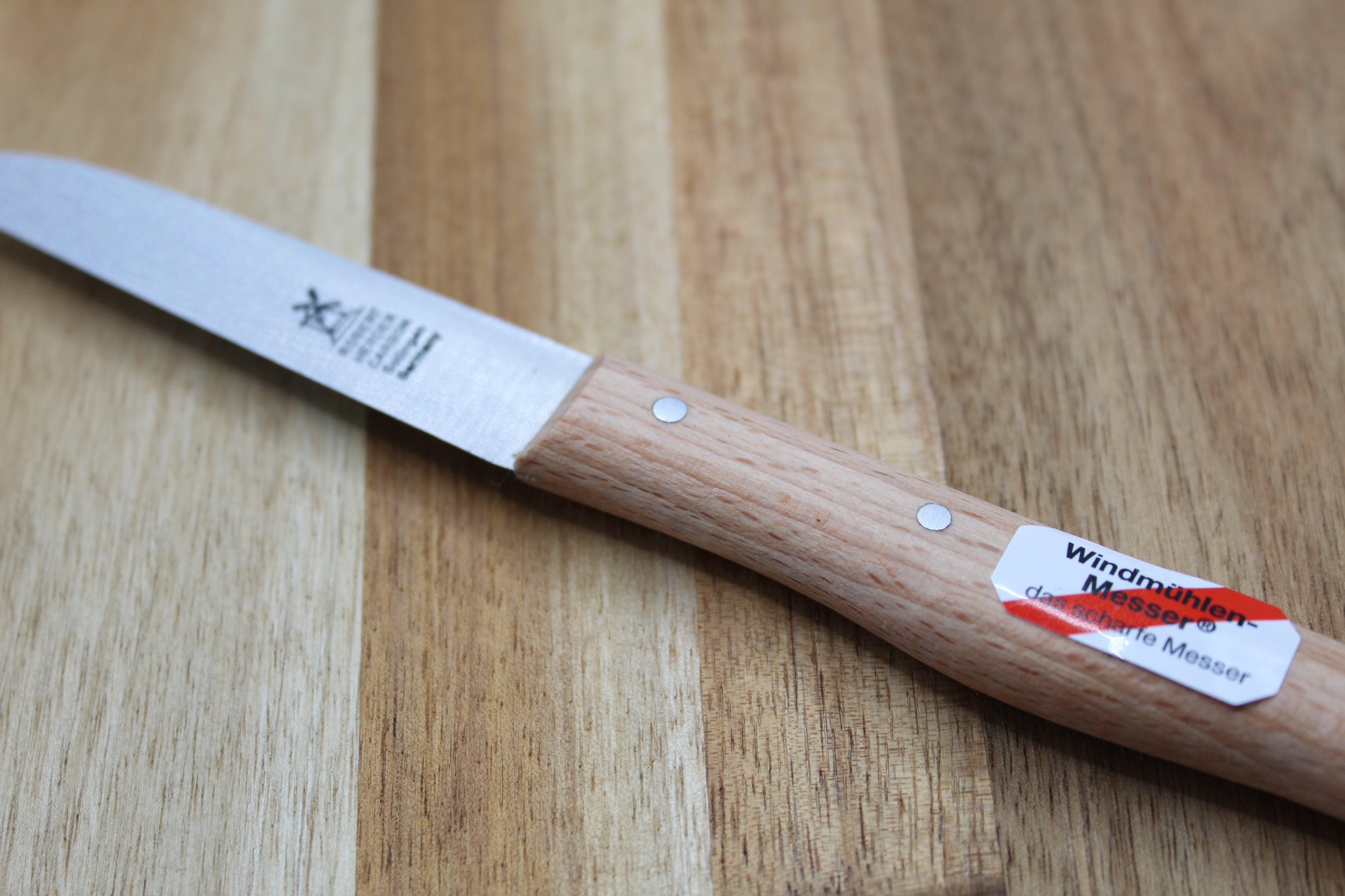 Cuchillo de cocina Windmühle Solingen: ¡recto, no inoxidable!