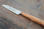 Küchenmesser 10cm, geschmiedete Klinge, rostfrei, Olivenholzgriff, Made in Solingen