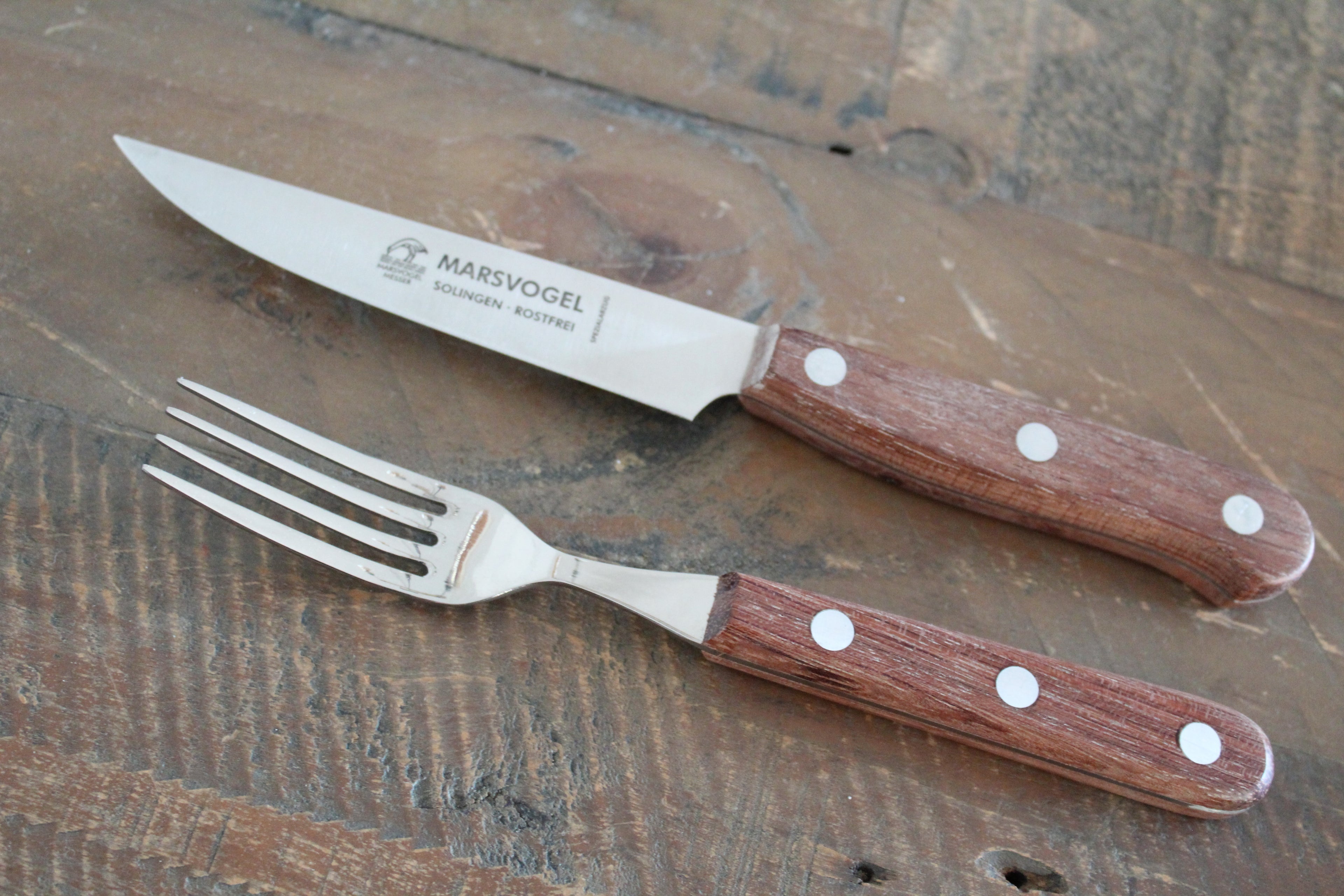 Steakbesteck Maßvogel 2 teiliges Set, Made in Solingen