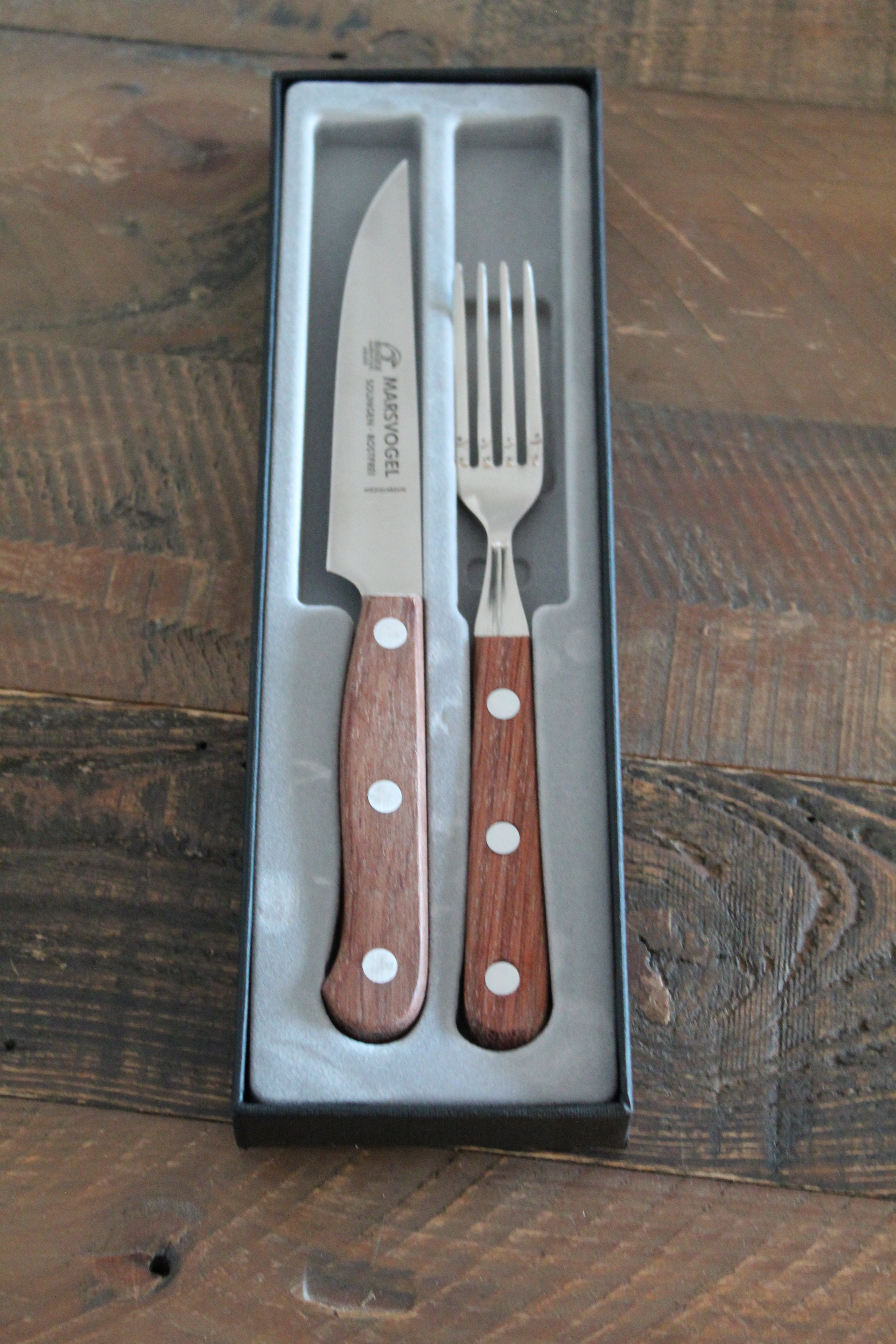 Steakbesteck Maßvogel 2 teiliges Set, Made in Solingen