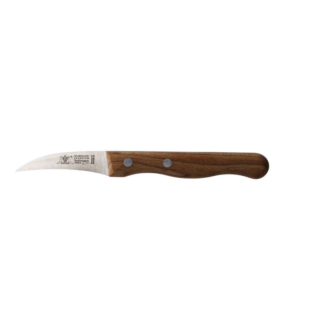 Schälmesser "Fuchs" 2,5" Bucheholzgriff rostfrei