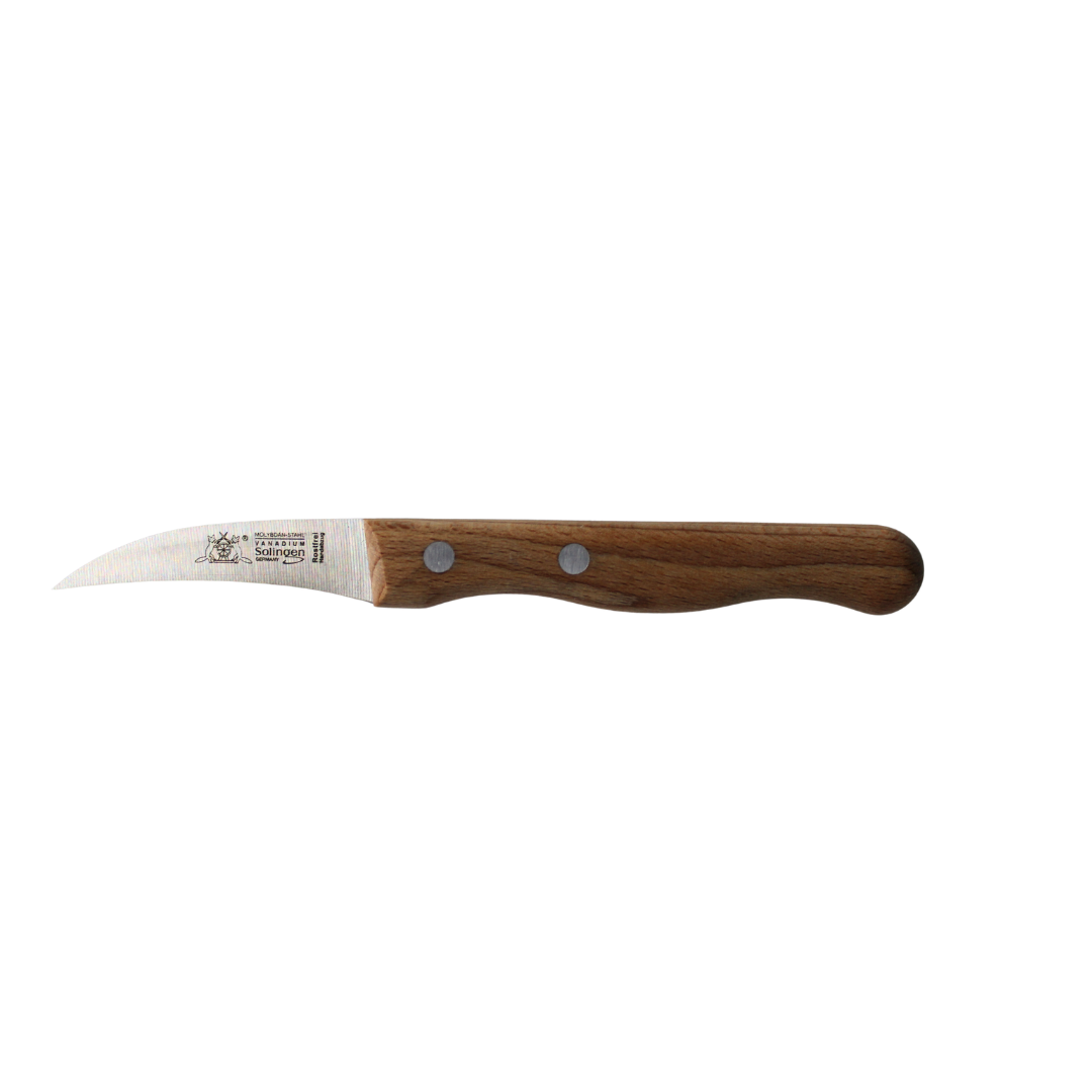 Schälmesser "Fuchs" 2,5" Bucheholzgriff rostfrei