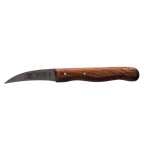 Schälmesser "Fuchs" 2,5" Kirschholzgriff rostend